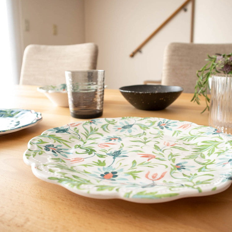 シノワズリボタニカル サーバーボウル 35cm ターホン TarHong メラミン食器 35cm 割れにくい おしゃれ 食洗機対応 ボウル お皿 深皿 可愛い 電子レンジ不可 食洗機対応(代引不可)