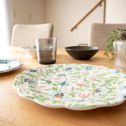 シノワズリボタニカル サーバーボウル 35cm ターホン TarHong メラミン食器 35cm 割れにくい おしゃれ 食洗機対応 ボウル お皿 深皿 可愛い 電子レンジ不可 食洗機対応(代引不可)