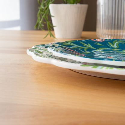 シノワズリボタニカル サーバーボウル 35cm ターホン TarHong メラミン食器 35cm 割れにくい おしゃれ 食洗機対応 ボウル お皿 深皿 可愛い 電子レンジ不可 食洗機対応(代引不可)