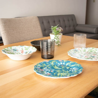 シノワズリボタニカル サーバーボウル 35cm ターホン TarHong メラミン食器 35cm 割れにくい おしゃれ 食洗機対応 ボウル お皿 深皿 可愛い 電子レンジ不可 食洗機対応(代引不可)