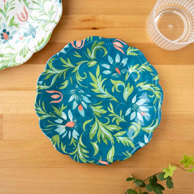 シノワズリボタニカル サラダプレート 23cm ターホン TarHong メラミン食器 23cm 割れにくい おしゃれ 食洗機対応 プレート お皿 ワンプレート 可愛い 電子レンジ不可 食洗機対応(代引不可)