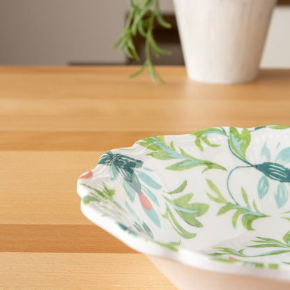 シノワズリボタニカル ボウル 20cm ターホン TarHong メラミン食器 20cm 割れにくい おしゃれ 食洗機対応 ボウル お皿 深皿 可愛い 電子レンジ不可 食洗機対応(代引不可)