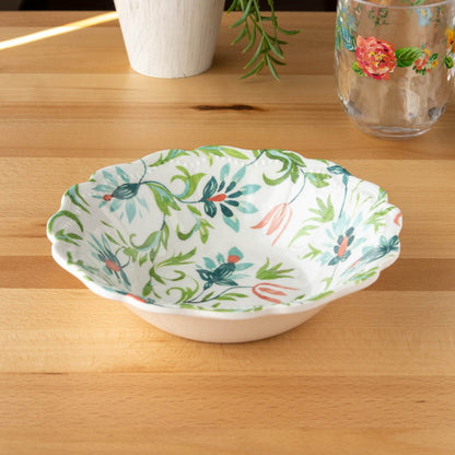 シノワズリボタニカル ボウル 20cm ターホン TarHong メラミン食器 20cm 割れにくい おしゃれ 食洗機対応 ボウル お皿 深皿 可愛い 電子レンジ不可 食洗機対応(代引不可)