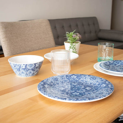 アトランティックブルーメダリオン ディナープレート 27cm ターホン TarHong メラミン食器 27cm 割れにくい おしゃれ 食洗機対応 プレート お皿 ワンプレート 大皿 可愛い 電子レンジ不可 食洗機対応(代引不可)