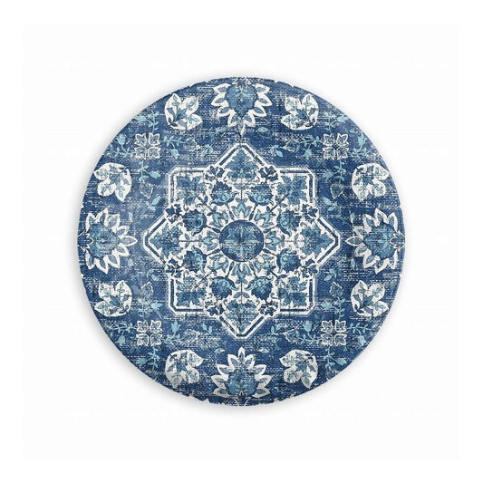 アトランティックブルーメダリオン サラダプレート 22cm ターホン TarHong メラミン食器 22cm 割れにくい おしゃれ 食洗機対応 プレート お皿 ワンプレート 可愛い 電子レンジ不可 食洗機対応(代引不可)