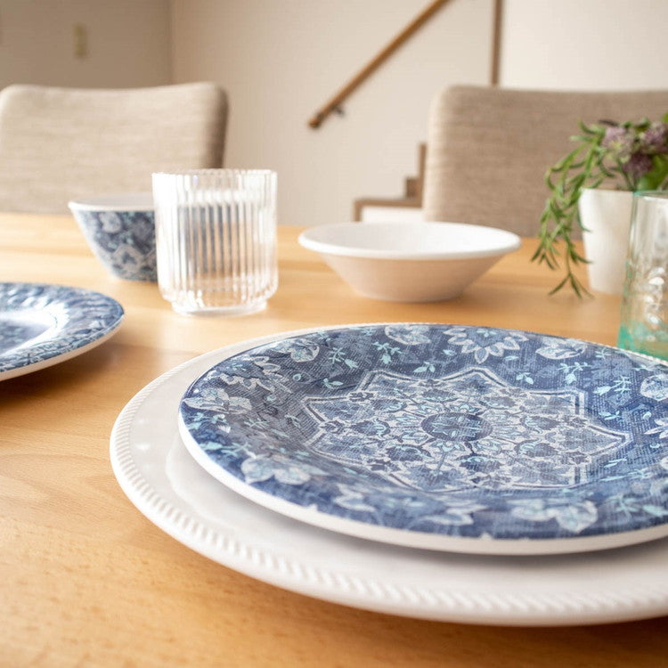 アトランティックブルーメダリオン シリアルボウル 16cm ターホン TarHong メラミン食器 16cm 割れにくい おしゃれ 食洗機対応 ボウル お皿 深皿 可愛い 電子レンジ不可 食洗機対応(代引不可)