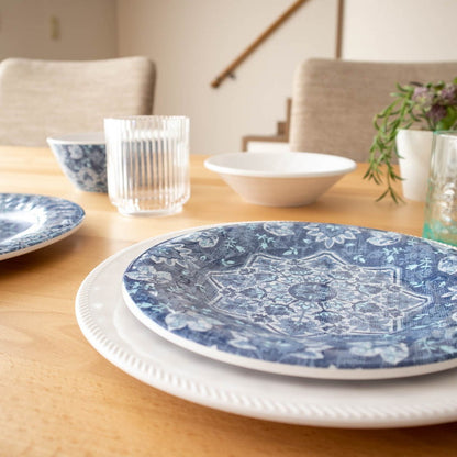 アトランティックブルーメダリオン シリアルボウル 16cm ターホン TarHong メラミン食器 16cm 割れにくい おしゃれ 食洗機対応 ボウル お皿 深皿 可愛い 電子レンジ不可 食洗機対応(代引不可)