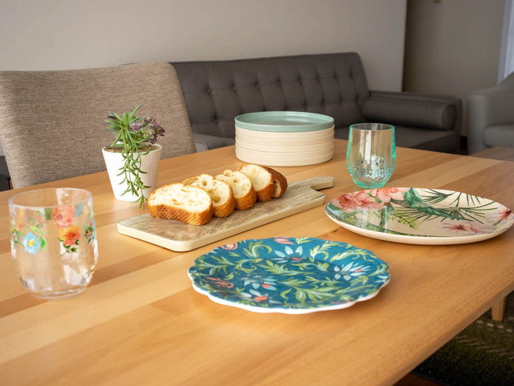 merge パレルモトロピカル ラウンドプラッター 36cm ターホン TarHong メラミン食器 36cm 割れにくい おしゃれ 食洗機対応 パーティー 大皿 プラッター プレート お皿 エコ 可愛い(代引不可)