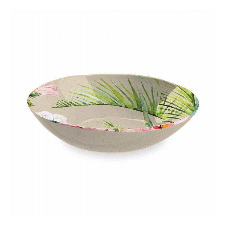 merge パレルモトロピカル サーバーボウル 31cm ターホン TarHong メラミン食器 31cm 割れにくい おしゃれ 食洗機対応 ボウル お皿 深皿 エコ 可愛い 電子レンジ不可 食洗機対応(代引不可)