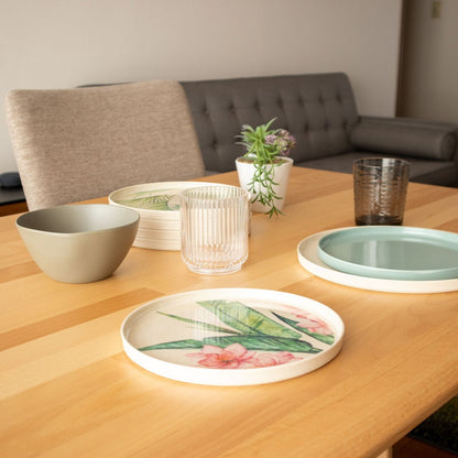 merge パレルモ サラダプレート 22cm ティール ターホン TarHong メラミン食器 22cm 割れにくい バンブー おしゃれ 食洗機対応 プレート お皿 ワンプレート エコ 電子レンジ不可 食洗機対応(代引不可)