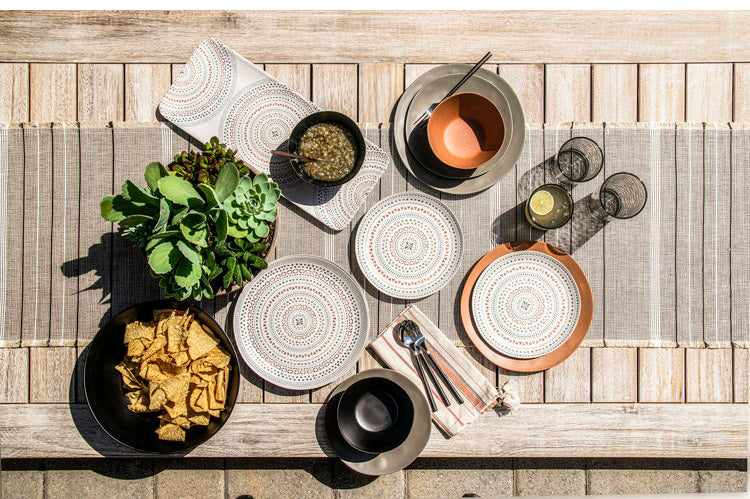 planta マンダラ 8点セット メラミン食器 割れにくい おしゃれ 食洗機対応 ボウル お皿 可愛い 電子レンジ不可 食洗機対応 食器セット プレート(代引不可)