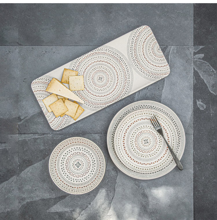 planta マンダラ 8点セット メラミン食器 割れにくい おしゃれ 食洗機対応 ボウル お皿 可愛い 電子レンジ不可 食洗機対応 食器セット プレート(代引不可)