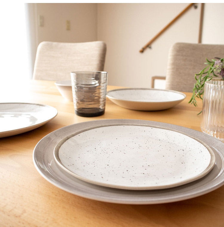 merge リトリートポタリー ホワイト 12点セット メラミン食器 割れにくい おしゃれ 食洗機対応 ボウル お皿 可愛い 電子レンジ不可 食洗機対応 食器セット プレート(代引不可)