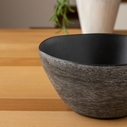 planta 木目調 シリアルボウル 15cm ブラック ターホン TarHong メラミン食器 15cm 割れにくい おしゃれ 食洗機対応 ボウル お皿 深皿 エコ 可愛い 電子レンジ不可 食洗機対応(代引不可)