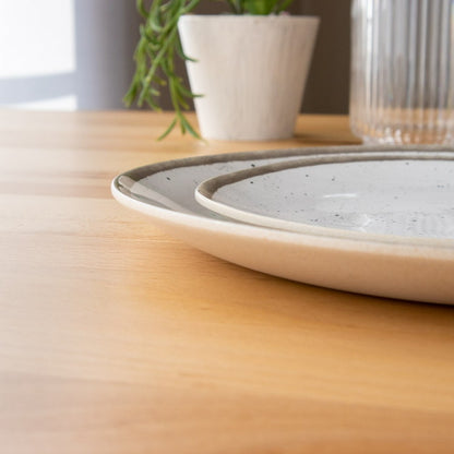 merge リトリートポタリー ディナープレート 27cm ホワイト ターホン TarHong メラミン食器 27cm 割れにくい バンブー おしゃれ 食洗機対応 プレート お皿 エコ ワンプレート 大皿(代引不可)