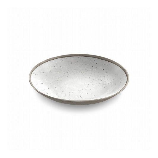 merge リトリートポタリー 浅型ボウル 23cm ホワイト ターホン TarHong メラミン食器 23cm 割れにくい おしゃれ 食洗機対応 ボウル お皿 深皿 エコ 可愛い 電子レンジ不可 食洗機対応(代引不可)