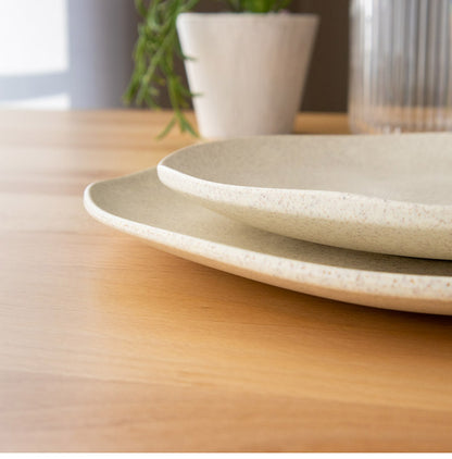 麦わらPP オーガニック 12点セット クリーム セージグリーン ポリプロピレン製 ターホン TarHong 割れにくい食器 おしゃれ 電子レンジ対応 食洗機対応 プレート お皿 エコ ワンプレート(代引不可)