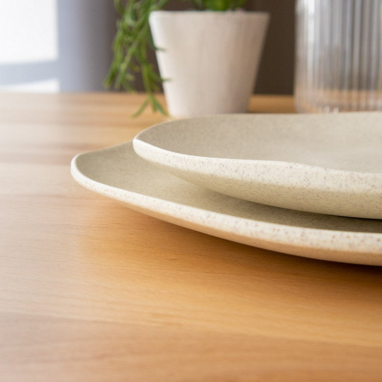 麦わらPP オーガニック ディナープレート 27cm クリーム ポリプロピレン製 ターホン TarHong 割れにくい食器 27cm おしゃれ 電子レンジ対応 食洗機対応 プレート お皿 エコ ワンプレート(代引不可)