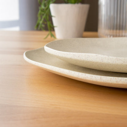 麦わらPP オーガニック ディナープレート 27cm クリーム ポリプロピレン製 ターホン TarHong 割れにくい食器 27cm おしゃれ 電子レンジ対応 食洗機対応 プレート お皿 エコ ワンプレート(代引不可)