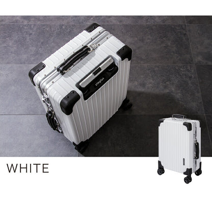 スーツケース SSサイズ 機内持ち込み TSAロック 軽量  ポリカーボネート100% Wキャスター ホワイト ブラック シルバー 出張 旅行 おしゃれ キャリーケース キャリーバッグ simplus シンプラス SP-TC01SS