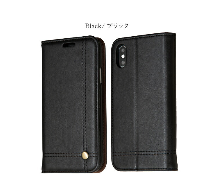 スマホケース iPhoneX XS ケース 手帳型 iPhone7 iPhone8 シンプル おしゃれ レザー アイフォン カバー(代引不可)【メール便】