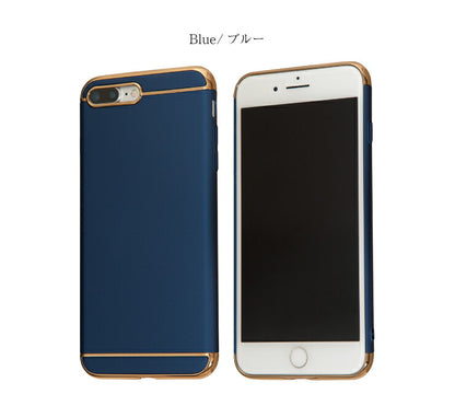 スマホケース iPhoneX XS ケース iPhone7 iPhone8 シンプル おしゃれ メタル アイフォン カバー(代引不可)【メール便】