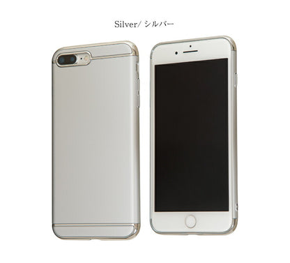 スマホケース iPhoneX XS ケース iPhone7 iPhone8 シンプル おしゃれ メタル アイフォン カバー(代引不可)【メール便】
