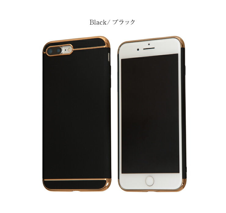 スマホケース iPhoneX XS ケース iPhone7 iPhone8 シンプル おしゃれ メタル アイフォン カバー(代引不可)【メール便】