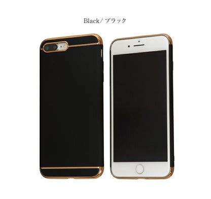 スマホケース iPhoneX XS ケース iPhone7 iPhone8 シンプル おしゃれ メタル アイフォン カバー(代引不可)【メール便】