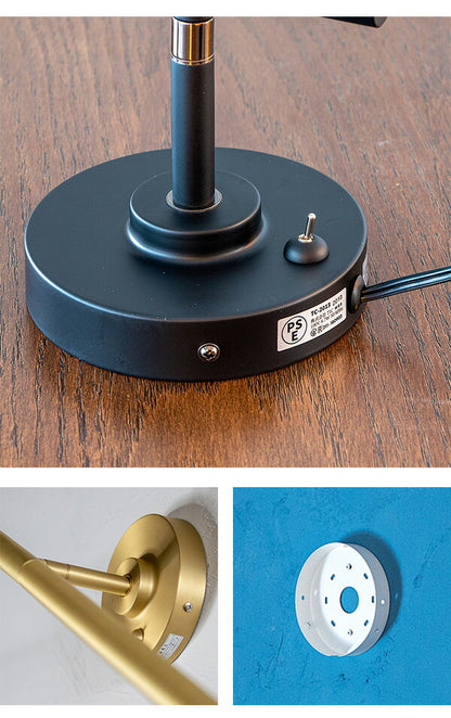 リモコンセット ブラケットマンクス 真鍮タイプ LED フロアライト スタンドライト 調光 バーライト 調色 照明 北欧 インテリア 電気 間接照明 おしゃれ(代引不可)