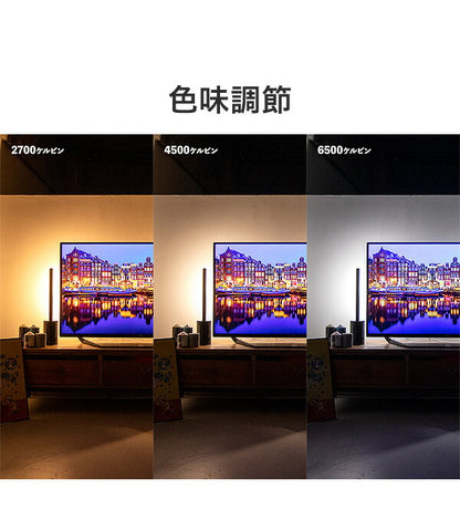 リモコンセット ショートマンクス リモコンセット 真鍮タイプ LED フロアライト スタンドライト 調光 バーライト 調色 照明 北欧 インテリア 電気 間接照明(代引不可)