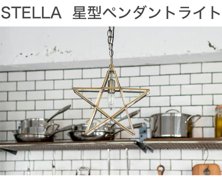 STELLA ステラ 星型ペンダントライト TP1-ST01 E17白熱シャンデリア球付き シーリング 照明器具 間接照明 ライト ダイニング(代引不可)