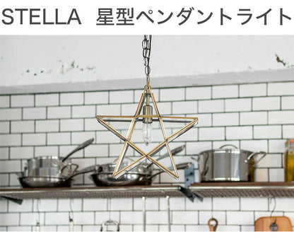 STELLA ステラ 星型ペンダントライト TP1-ST01 E17白熱シャンデリア球付き シーリング 照明器具 間接照明 ライト ダイニング(代引不可)