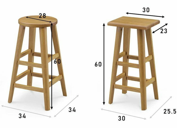 スツール ハイタイプ チェア 椅子 いす イス オーク天然木 ウォールナット天然木 カウンタースツール カウンターチェア プランター台 ガーデン ラウンド スクエア(代引不可)