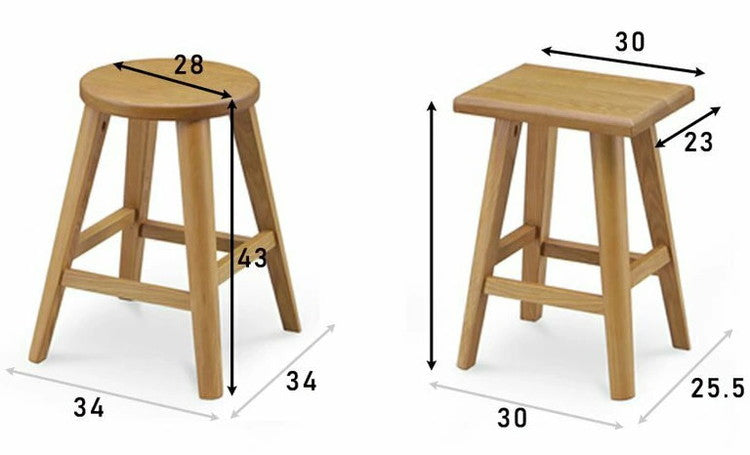 スツール チェア 椅子 いす イス オーク天然木 ウォールナット天然木 プランター台 ガーデン ラウンド スクエア ナチュラル ブラウン 木目 木製(代引不可)