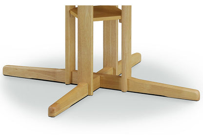 丸テーブル 110cm ダイニングテーブル 円形 カフェテーブル 北欧 天然木 オーク 円卓 センター脚 棚付き リビング ダイニング ワンルーム おしゃれ(代引不可)