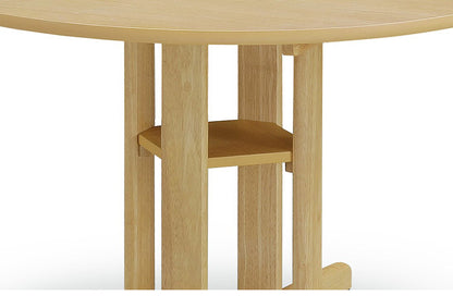 ダイニング5点セット 円形 丸型 ダイニングテーブル ダイニングチェア4脚セット ダイニングセット おしゃれ 北欧 天然木 ラバーウッド オーク突板 PVC 新生活(代引不可)