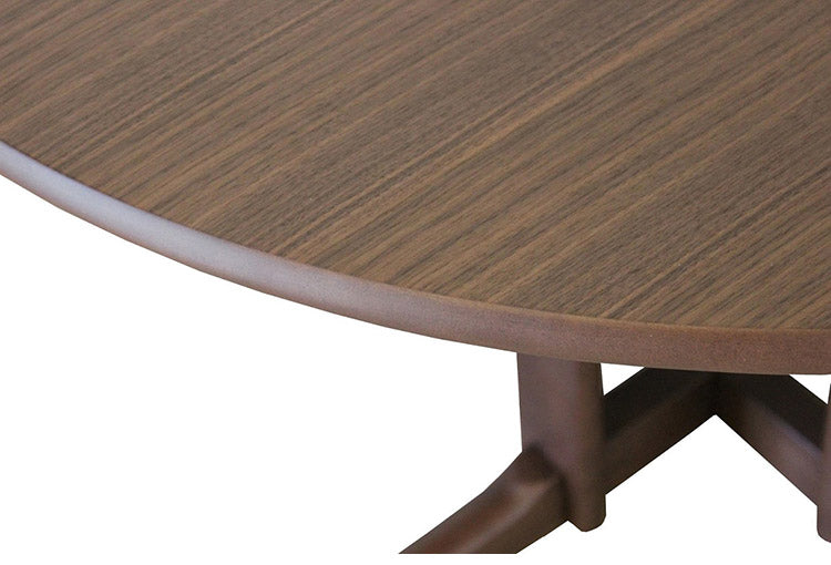 ダイニング5点セット 円形 丸型 ダイニングテーブル ダイニングチェア4脚セット ダイニングセット おしゃれ 北欧 天然木 ラバーウッド オーク突板 PVC 新生活(代引不可)