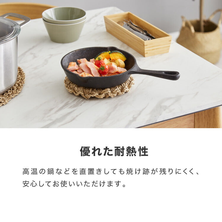 ダイニングテーブル 単品 伸縮 幅135~幅165 大理石調 モダン 4人掛け 6人掛け 伸縮テーブル 伸長式 ダイニング 耐水 耐熱 白 傷がつきにくい ラグジュアリー(代引不可)