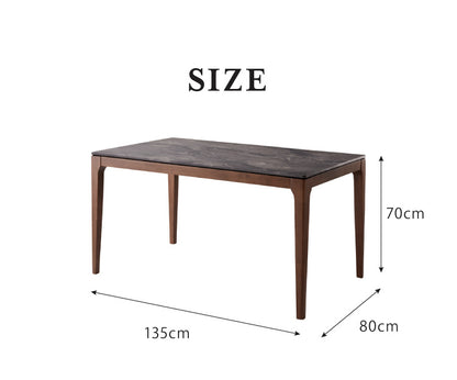 ダイニングセット 4人掛け 大理石調 4点セット 幅135 チェア ベンチ ダイニングテーブルセット モダン 耐熱 大理石調ダイニングテーブル ハーフアームチェア(代引不可)