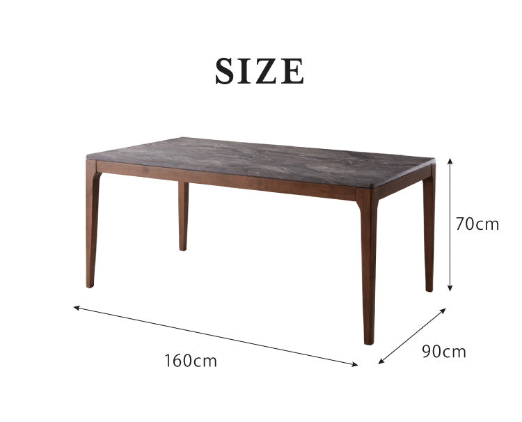 ダイニングセット 4人掛け 大理石調 5点セット 幅160 チェア ダイニングテーブルセット モダン 耐熱 大理石調ダイニングテーブル ハーフアームチェア(代引不可)