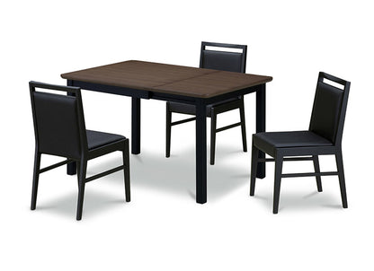 伸長式ダイニングテーブル 幅120cm 木製 四角形 天然木 木目調 シンプル おしゃれ 北欧 モダン 食卓 新生活 一人暮らし 伸縮式 6人掛け 4人掛け(代引不可)