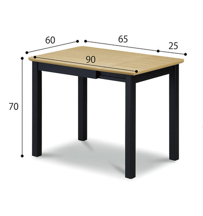 伸長式ダイニングテーブル ダイニングチェア2脚セット 伸縮式 四角形 ダイニングセット おしゃれ 北欧 シンプル ブラウン ナチュラル ブラック 新生活 一人暮らし(代引不可)