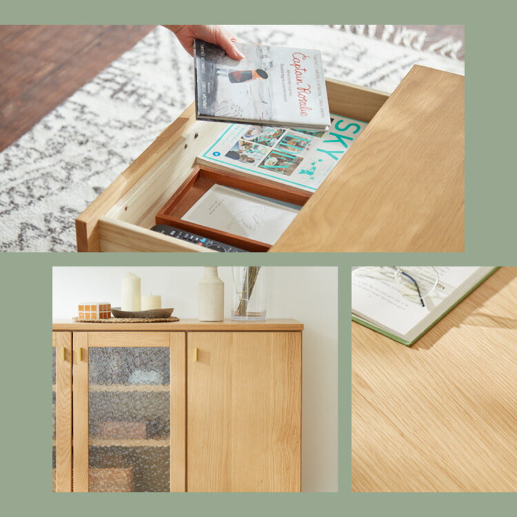 センターテーブル 110×48cm 天然木 木製 4本脚 引き出し付き ローテーブル リビングテーブル テーブル ワンルーム リビング 一人暮らし 新生活 おしゃれ かわいい(代引不可)