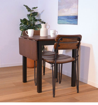 ダイニングテーブル 幅65cm(90cm) 伸長式 食卓 天板折り畳み リビングテーブル ナチュラル ブラウン バタフライテーブル 伸縮式 折りたたみ リビング ダイニング シンプル テーブル(代引不可)