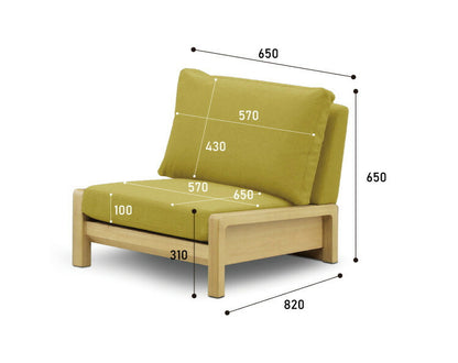 ソファー 一人掛け 1Pソファー カバー付 ローソファ 天然木 カバーリング インテリア ソファ リラックスチェア チェア チェアーチェア アームレス ドライクリーニング ロータイプ 1人掛け(代引不可)