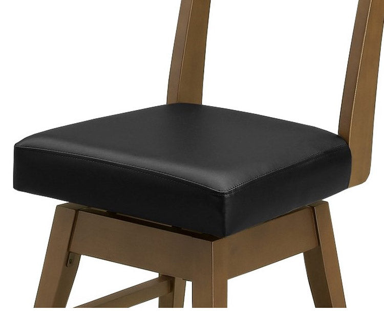 ダイニングチェア2脚セット 回転式 天然木 木製 おしゃれ 北欧 モダン シンプル 背もたれ 肘無し 木目調 新生活 一人暮らし イス 椅子 いす(代引不可)