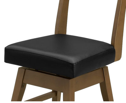 ダイニングチェア2脚セット 回転式 天然木 木製 おしゃれ 北欧 モダン シンプル 背もたれ 肘無し 木目調 新生活 一人暮らし イス 椅子 いす(代引不可)