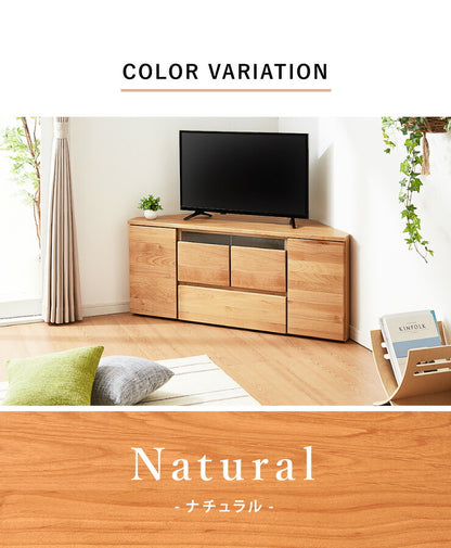 テレビ台 ハイタイプ コーナー 幅120 高さ60 完成品 大川家具 テレビ台 テレビボード ミドルボード 42インチ 32インチ 52インチ(代引不可)