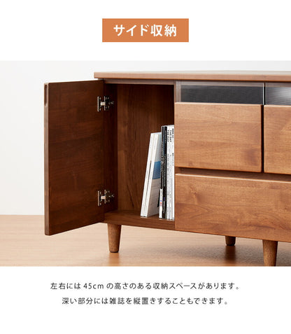 テレビ台 ハイタイプ コーナー 幅120 高さ60 完成品 大川家具 テレビ台 テレビボード ミドルボード 42インチ 32インチ 52インチ(代引不可)